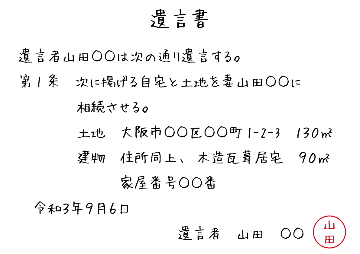 一部の財産しか遺言書に書かれていない場合